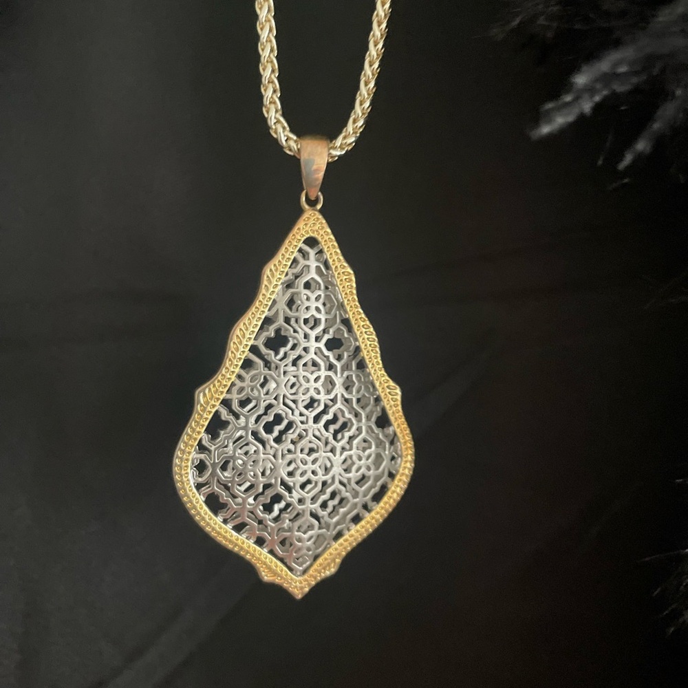Kendra Scott Gold and Silver Pendant Necklace
